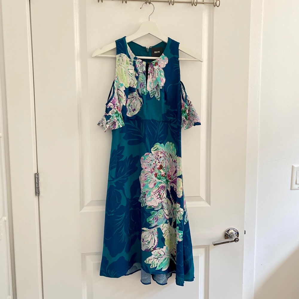 Anthropologie Maeve Elia Cold Shoulder Dress - Picture 3 of 5